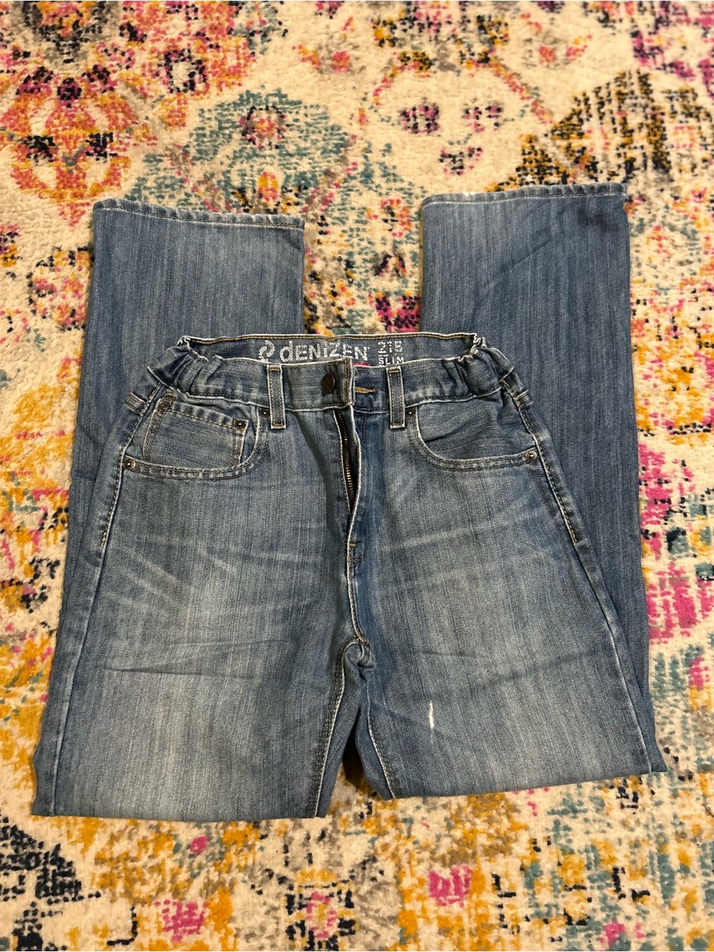 Denizen from Levi's Slim boys Light Blue Washed Jeans